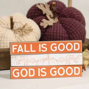 Fall Is Good God Is Good Mini Sticks, 3/Set 38631;