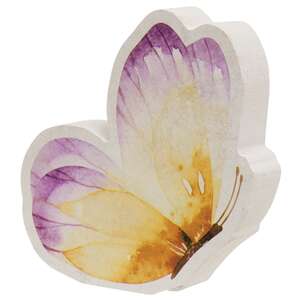 3/Set - Wooden Pastel Watercolor Butterfly Sitters