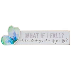 What If You Fly Pastel Watercolor Butterfly Block - 2 Asstd.