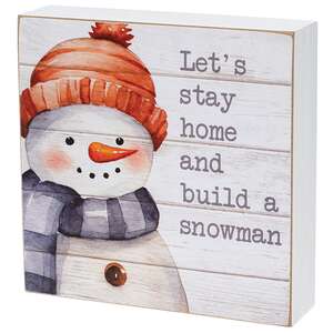 Warm & Cozy Baby Winter Animal Box Sign - 3 Asstd.
