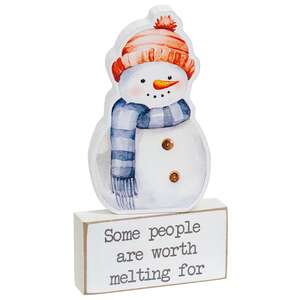 2/Set - Cozy Woodland Friend Wooden Sitter & Block - 3 Asstd.