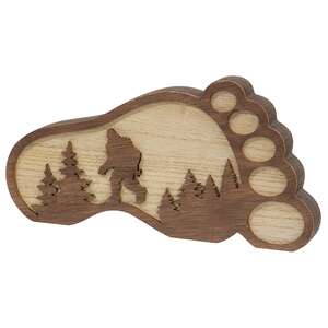 Bigfoot In the Forest Layered Wooden Foot Sitter