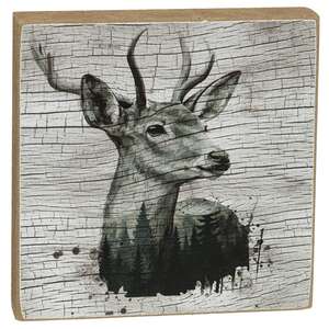 Woodland Forest Animal 4" Square Block - 3 Asstd.