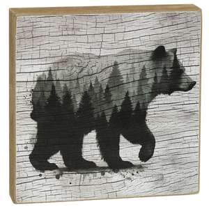 Woodland Forest Animal 4" Square Block - 3 Asstd.