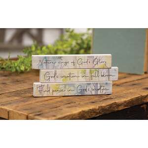 God's Creation Woodland Mini Stick - 3 Asstd.