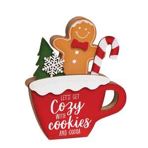 Cozy With Cookies Gingerbread Man in Mug Chunky Sitter