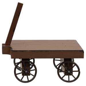 Distressed Brown Wooden Wagon