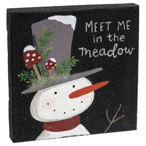 Snowy Winter Mushroom Canvas - 3 Asstd.