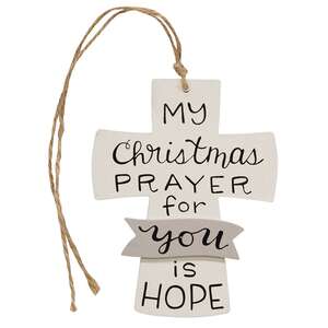 My Christmas Prayer Wooden Cross Ornament - 3 Asstd.