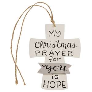My Christmas Prayer Wooden Cross Ornament - 3 Asstd.