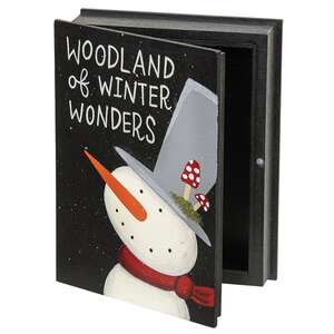 Cozy Woodland Eve Wooden Book Box - 3 Asstd.
