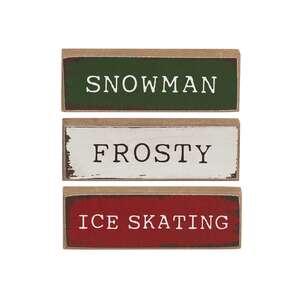 Frosty Snowman Ice Skating Tiny Mini Stick - 3 Asstd.