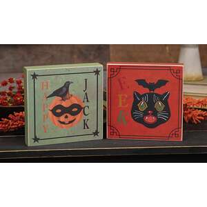 Happy Jack Primitive Box Sign - 2 Asstd.