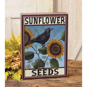 Sunflower Seeds Box Sign