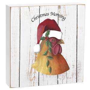 Christmas Farm Animal Box Sign - 4 Asstd.
