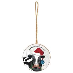Christmas Farm Animal Ornament - 4 Asstd.