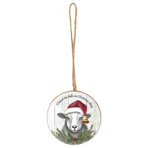 Christmas Farm Animal Ornament - 4 Asstd.