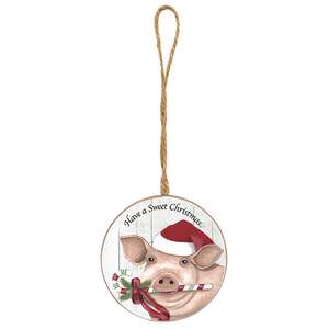 Christmas Farm Animal Ornament - 4 Asstd.