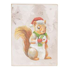 38898 Warm Winter Woodland Bunny or Squirrel Box Sign. 2 Asstd. 38898;