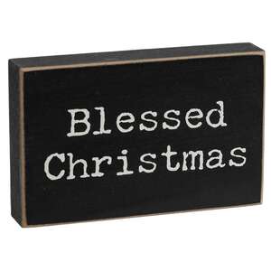 Oh Holy Night Nativity Rectangle Wooden Block - 2 Asstd.
