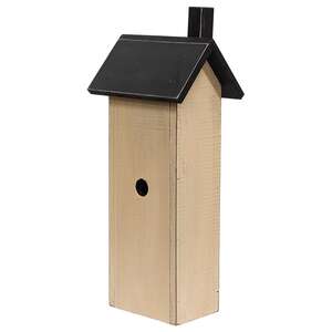 Distressed Wooden Primitive Saltbox House - 17.5"H - 3 Asstd.