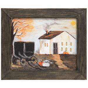 Autumn Buggy Textured Framed Print - 10x8