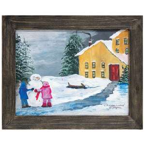 A Winter's Evening Textured Framed Print - 12x9