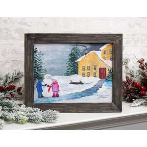 A Winter's Evening Textured Framed Print - 12x9