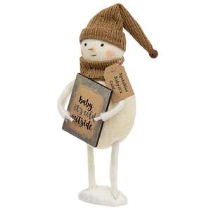 Baby It's Cold Sprinkles Standing Snowman with Sign