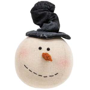 Stuffed Floppy Hat Snowman Head Sitter, 3 Asstd.