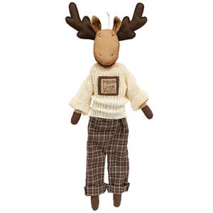 Stuffed Moose Lodge Sweater Doll