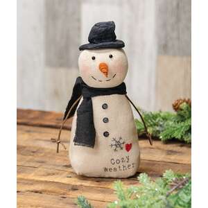 Cozy Weather Stuffed Top Hat Snowman