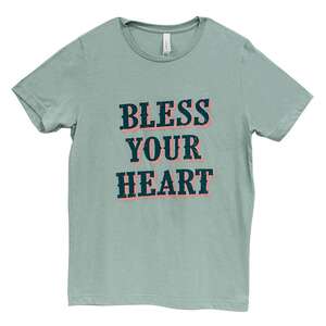 Bless Your Heart T-Shirt, Heather Dusty Blue L184XXL;