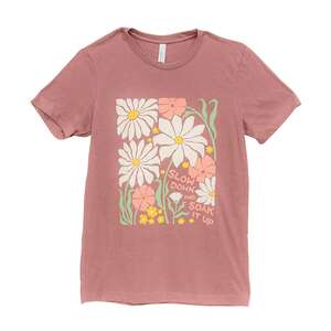 Slow Down and Soak It Up T-Shirt, Heather Mauve L192;