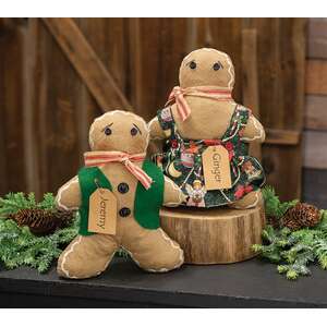 Stuffed Ginger or Jeremy Gingerbread Doll - 2 Asstd.