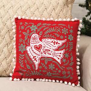 Yuletide Folklore Dove Pillow 19554;