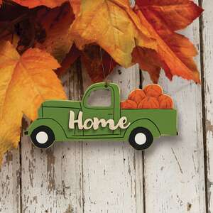 Home Pumpkin Truck Ornament