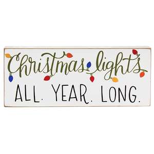 Christmas Lights ALL. YEAR. LONG. Block
