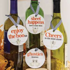 Enjoy the Booze Halloween Wine Tag, 4 Asstd. 38624;