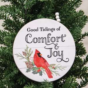 Comfort & Joy Round Cardinal Hanger 38671;