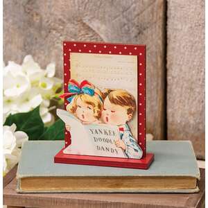 Yankee Doodle Kids on Stand - Americana Decor