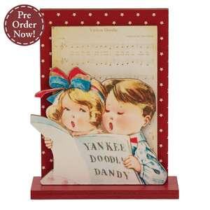 Yankee Doodle Kids on Stand - Americana Decor