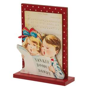 Yankee Doodle Kids on Stand - Americana Decor