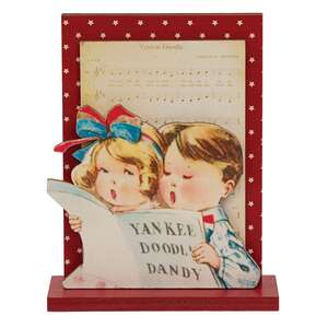 Yankee Doodle Kids on Stand - Americana Decor