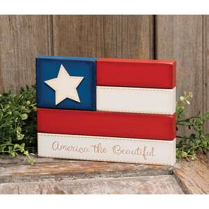 America the Beautiful Flag Block