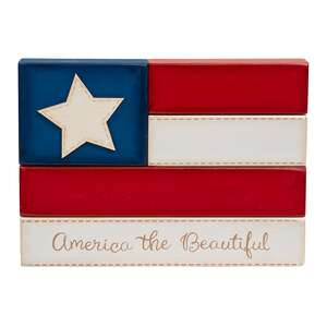 America the Beautiful Flag Block
