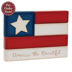 America the Beautiful Flag Block