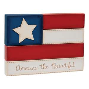 America the Beautiful Flag Block
