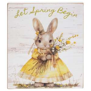 Let Spring Begin Bunny Block