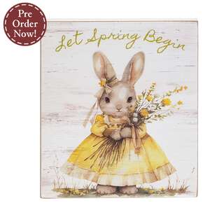 Let Spring Begin Bunny Block